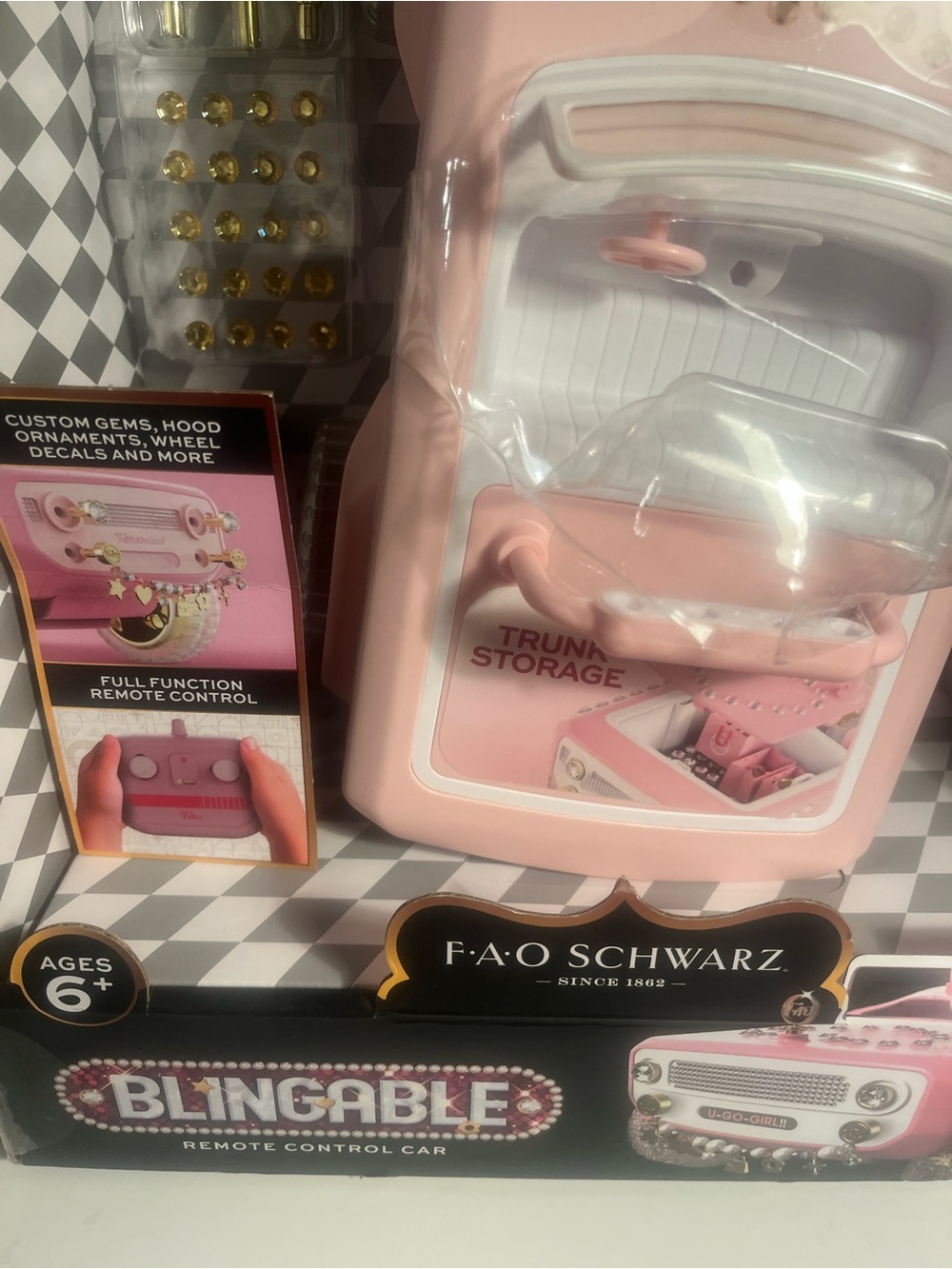 FAO Schwarz Blingable Pink Remote Control Car New in Box ๐๐๐ - Picture 2 of 4